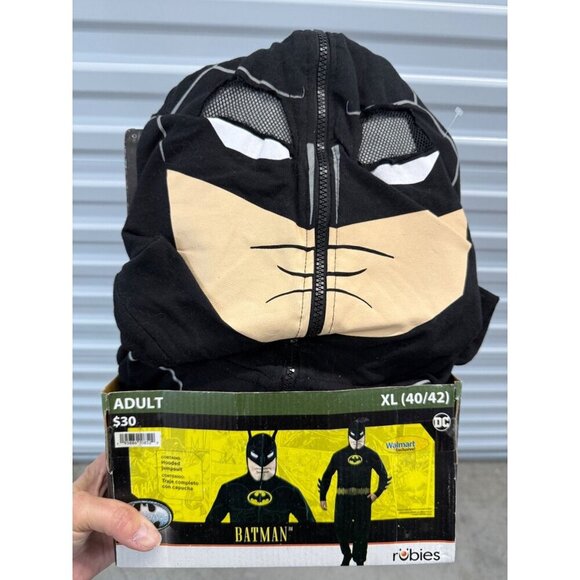 Rubie's Other - Rubies BATMAN DC Halloween Costume Hooded Jumpsuit Cosplay Adult XL MENS 40 42